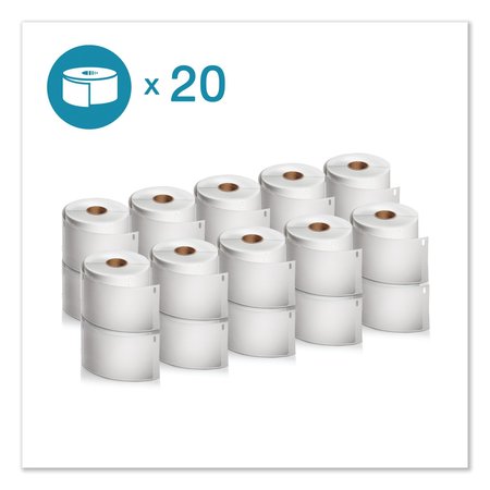 DYMO LW Extra-Large Shipping Labels, 4" x 6", White, 220/Roll, PK20, 20PK 2050829